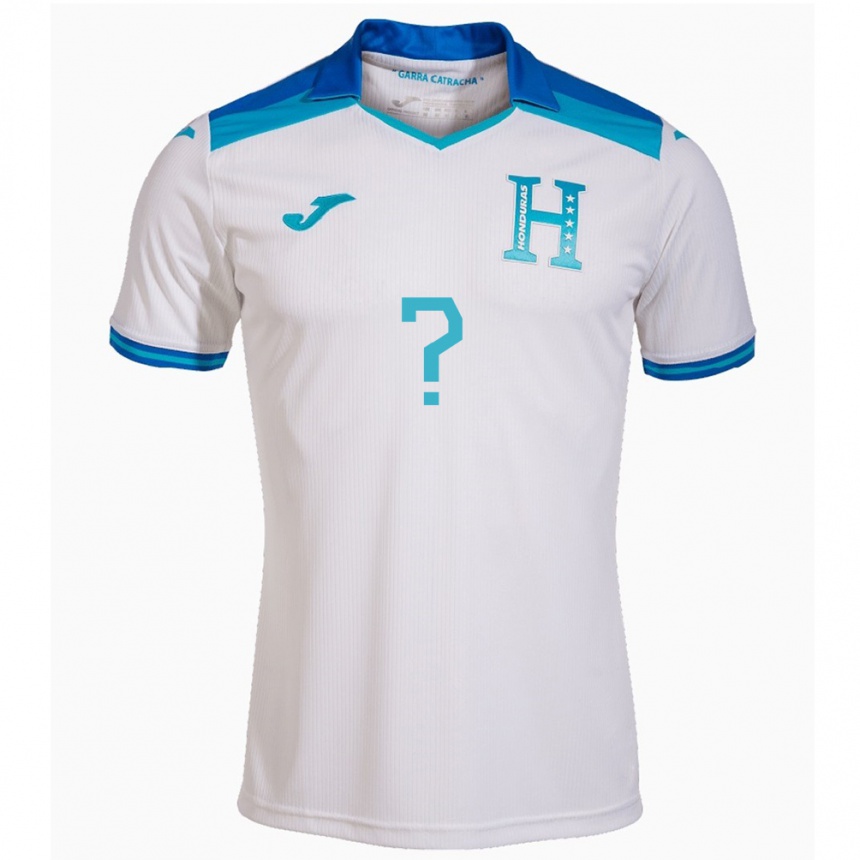 Kids Football Honduras Riccy Hernández #0 White Home Jersey 24-26 T-Shirt Za