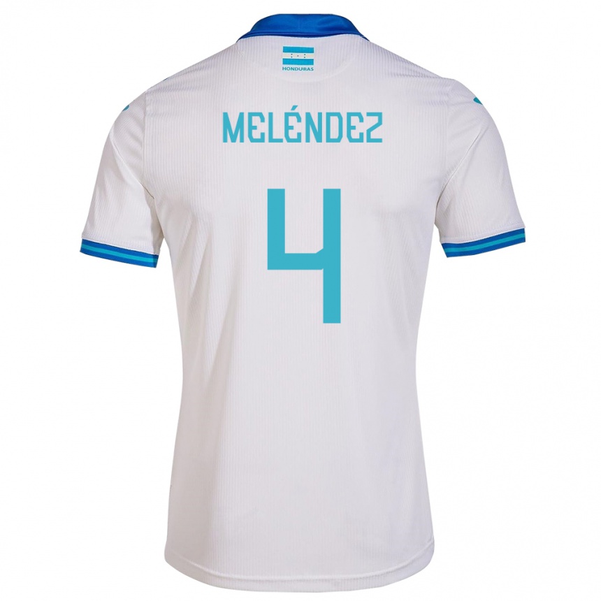 Kids Football Honduras Carlos Meléndez #4 White Home Jersey 24-26 T-Shirt Za