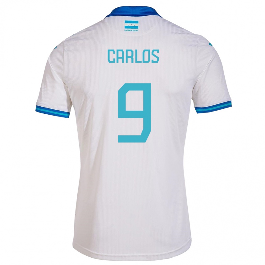 Kids Football Honduras Carlos Mejía #9 White Home Jersey 24-26 T-Shirt Za