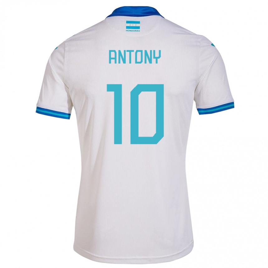 Kids Football Honduras Antony García #10 White Home Jersey 24-26 T-Shirt Za