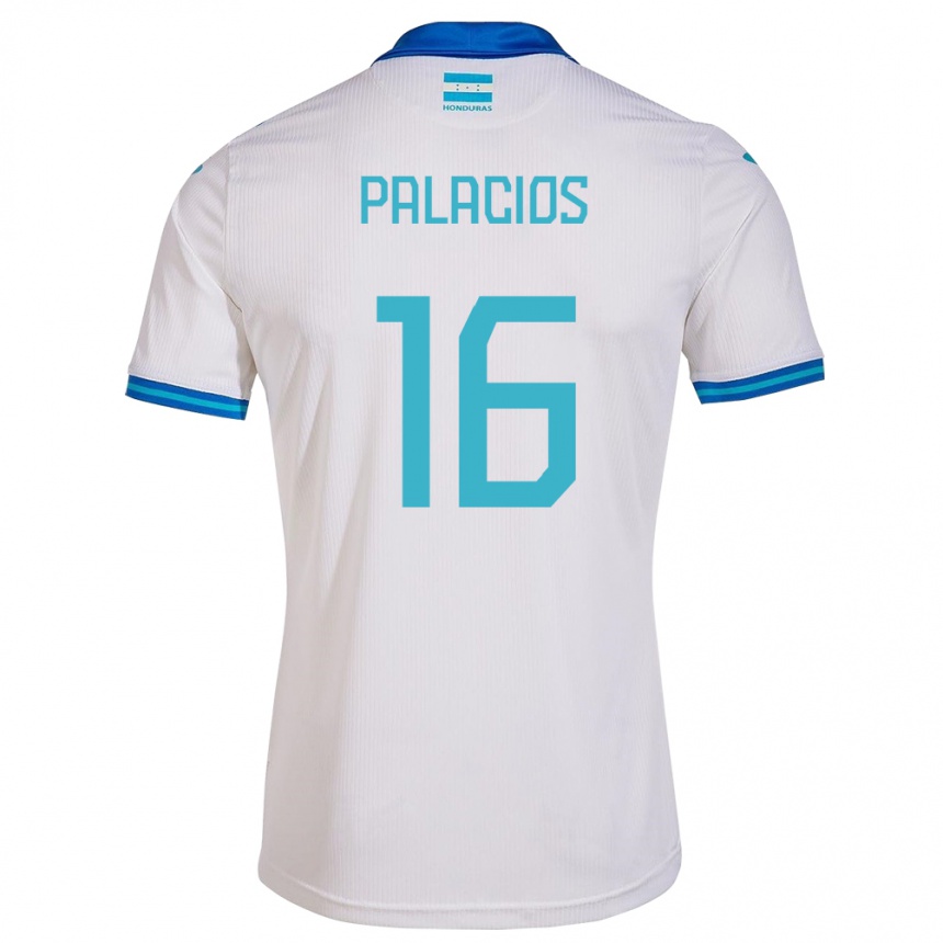 Kids Football Honduras Danilo Palacios #16 White Home Jersey 24-26 T-Shirt Za