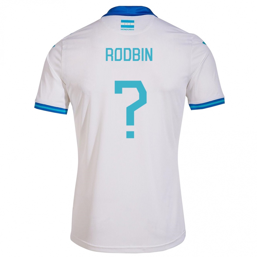 Kids Football Honduras Rodbin Mejía #0 White Home Jersey 24-26 T-Shirt Za