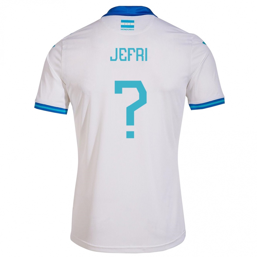 Kids Football Honduras Jefri Martínez #0 White Home Jersey 24-26 T-Shirt Za