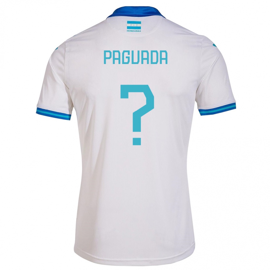 Kids Football Honduras Didier Paguada #0 White Home Jersey 24-26 T-Shirt Za