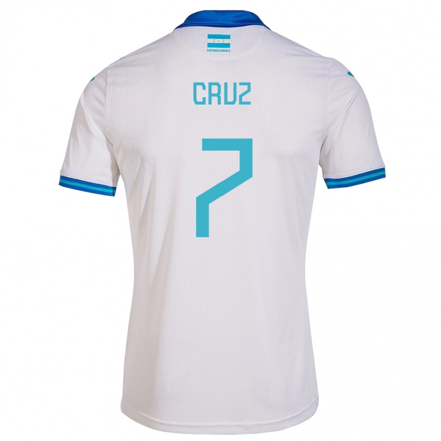 Kids Football Honduras Nixon Cruz #7 White Home Jersey 24-26 T-Shirt Za