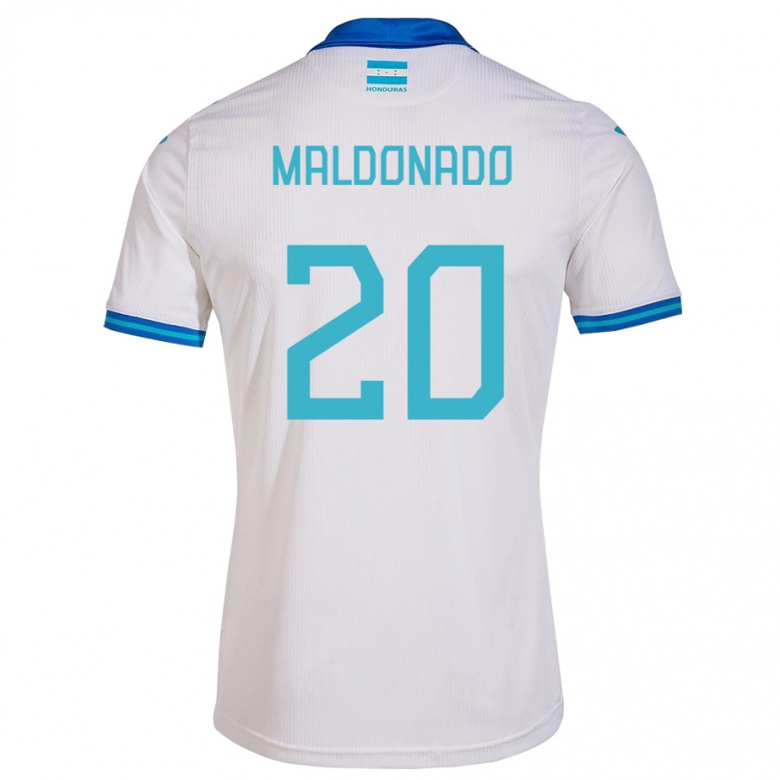 Kids Football Honduras Alessandro Maldonado #20 White Home Jersey 24-26 T-Shirt Za