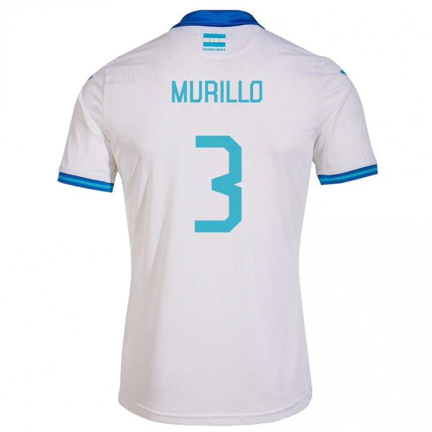 Kids Football Honduras Bárbara Murillo #3 White Home Jersey 24-26 T-Shirt Za