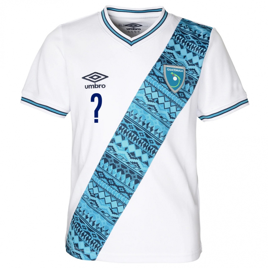 Kids Football Guatemala Decarlo Guerra #0 White Home Jersey 24-26 T-Shirt Za