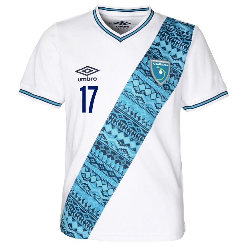 Kids Football Guatemala Antony Recinos #17 White Home Jersey 24-26 T-Shirt Za