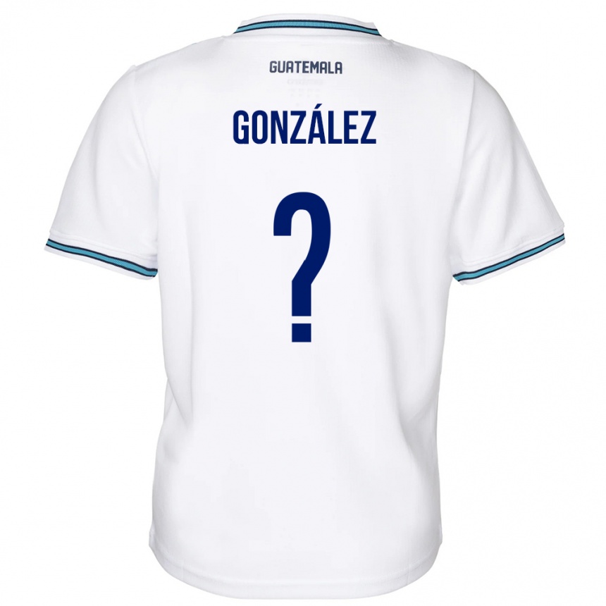 Kids Football Guatemala Erick González #0 White Home Jersey 24-26 T-Shirt Za