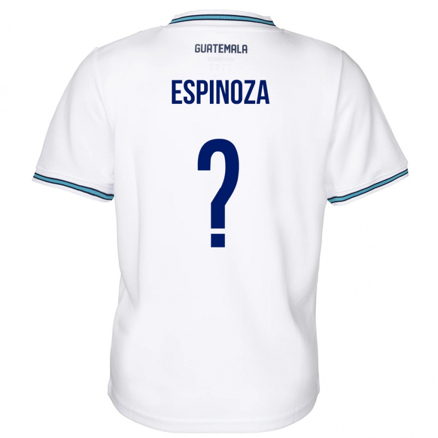 Kids Football Guatemala José Espinoza #0 White Home Jersey 24-26 T-Shirt Za