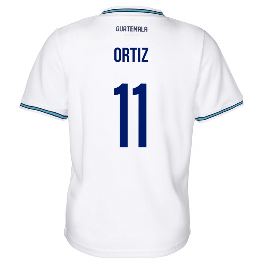 Kids Football Guatemala Andersson Ortiz #11 White Home Jersey 24-26 T-Shirt Za