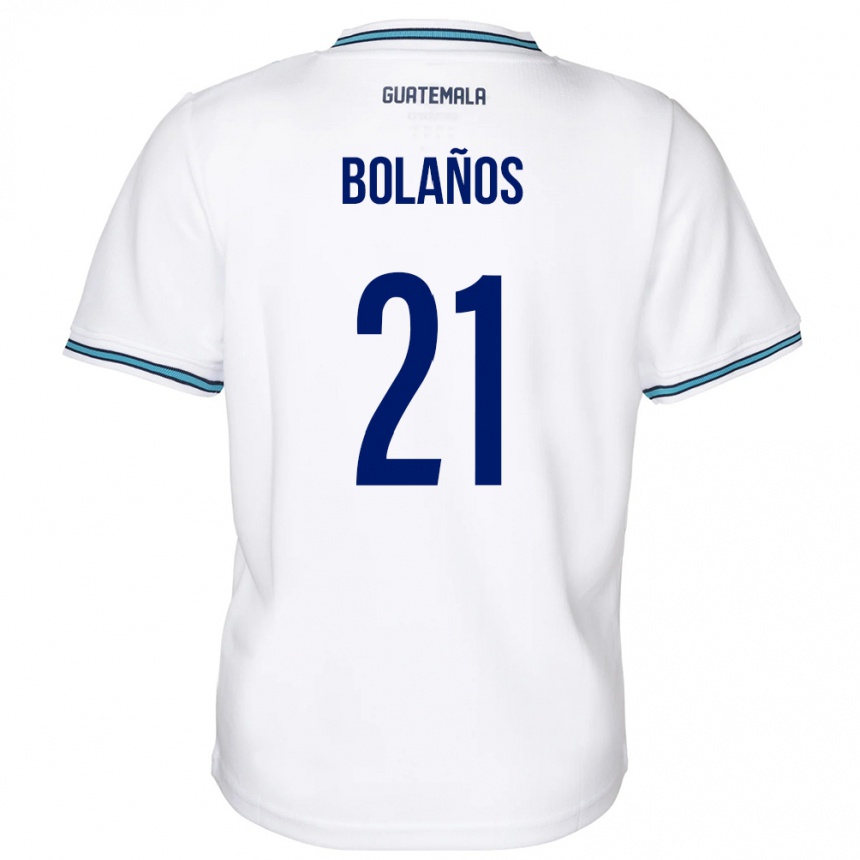 Kids Football Guatemala Diego Bolaños #21 White Home Jersey 24-26 T-Shirt Za