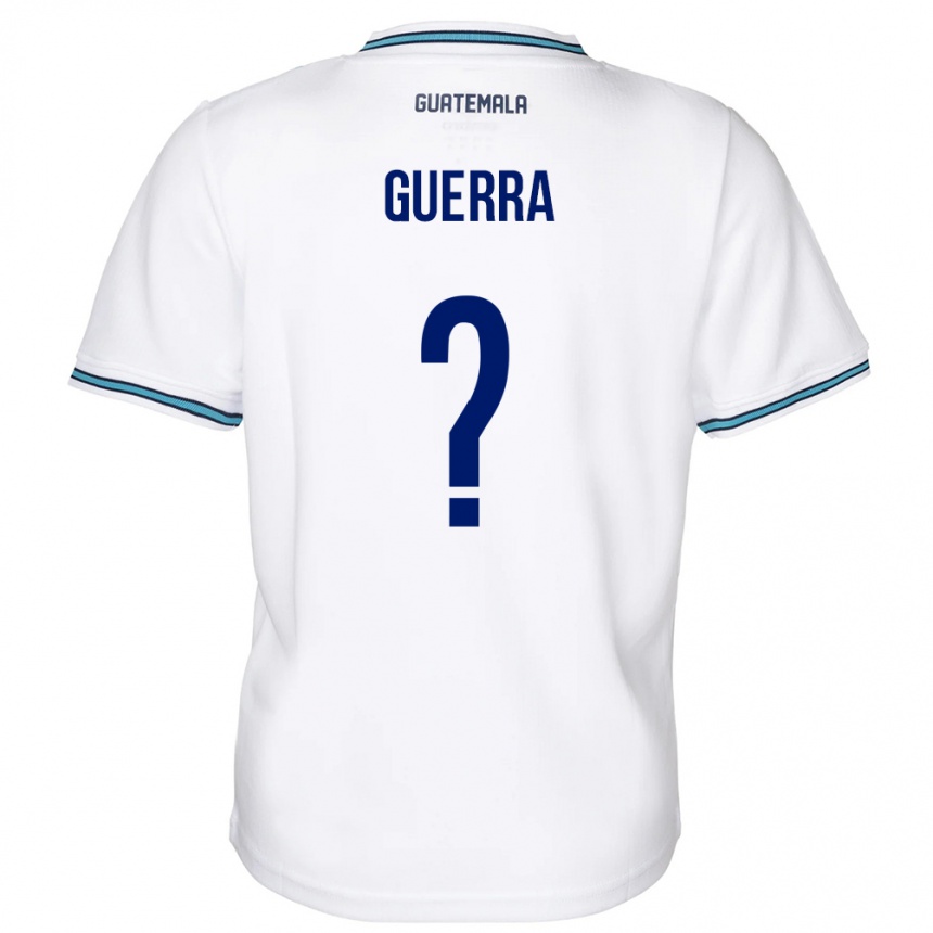 Kids Football Guatemala Decarlo Guerra #0 White Home Jersey 24-26 T-Shirt Za