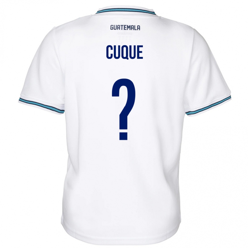 Kids Football Guatemala Diego Cuque #0 White Home Jersey 24-26 T-Shirt Za