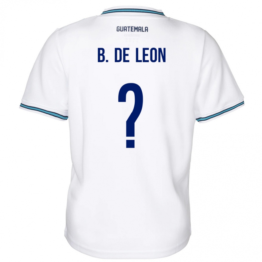 Kids Football Guatemala Brandon De Leon #0 White Home Jersey 24-26 T-Shirt Za