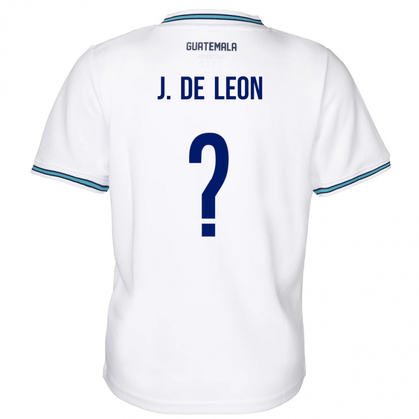 Kids Football Guatemala Jose De Leon #0 White Home Jersey 24-26 T-Shirt Za