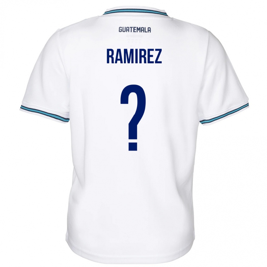 Kids Football Guatemala Nelson Ramirez #0 White Home Jersey 24-26 T-Shirt Za