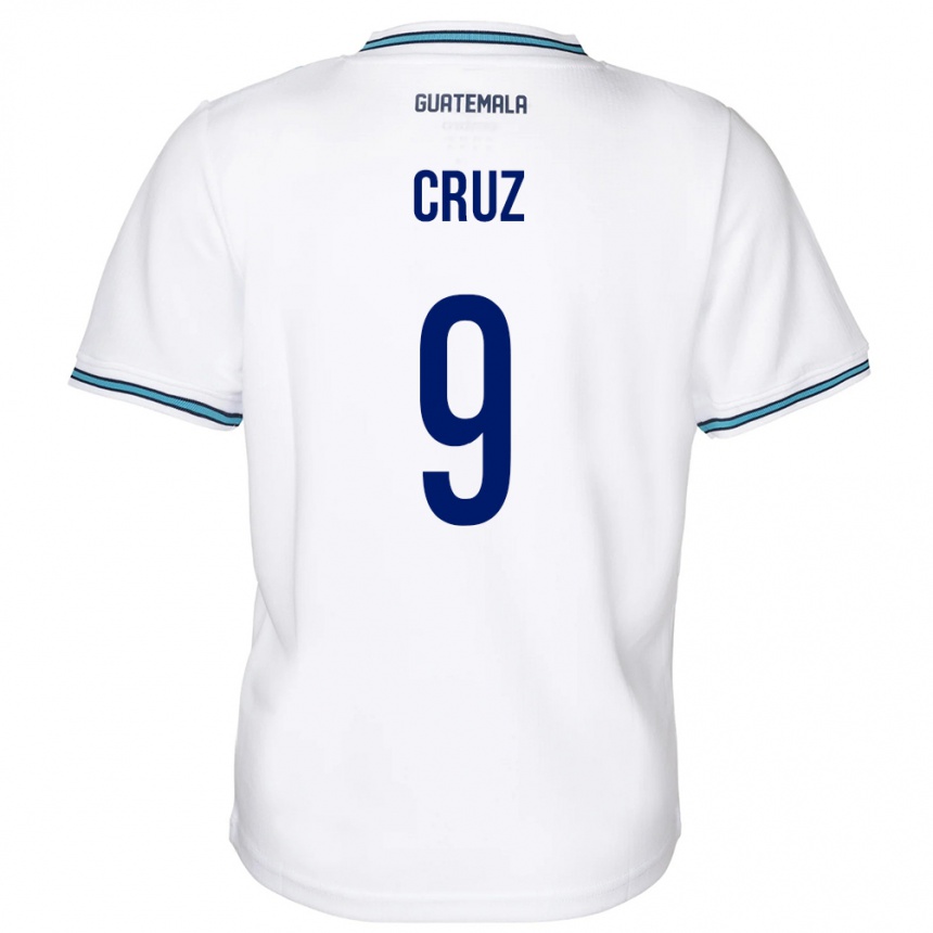 Kids Football Guatemala Celsa Cruz #9 White Home Jersey 24-26 T-Shirt Za