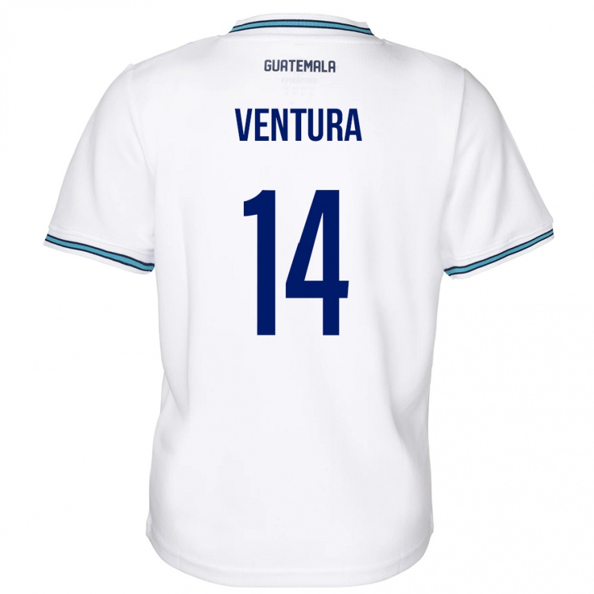 Kids Football Guatemala Madelyn Ventura #14 White Home Jersey 24-26 T-Shirt Za