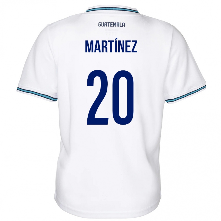 Kids Football Guatemala Ana Lucía Martínez #20 White Home Jersey 24-26 T-Shirt Za