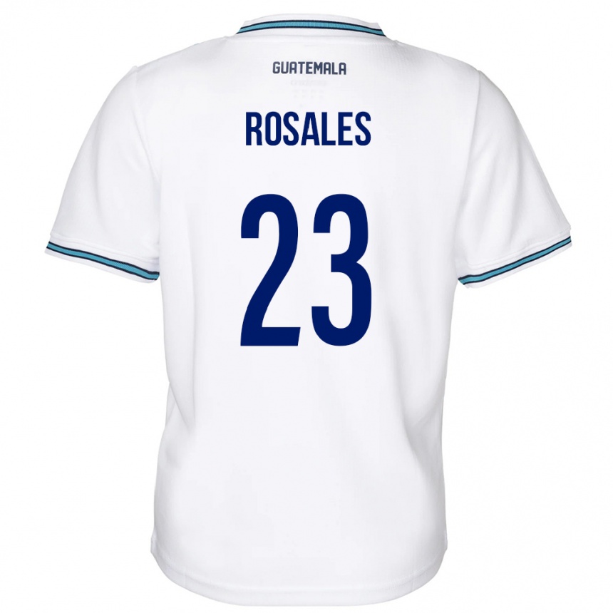 Kids Football Guatemala Yareni Rosales #23 White Home Jersey 24-26 T-Shirt Za