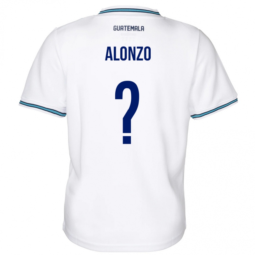 Kids Football Guatemala Anya Alonzo #0 White Home Jersey 24-26 T-Shirt Za