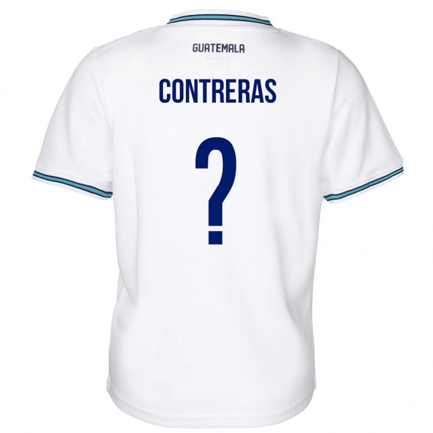 Kids Football Guatemala Betzael Contreras #0 White Home Jersey 24-26 T-Shirt Za