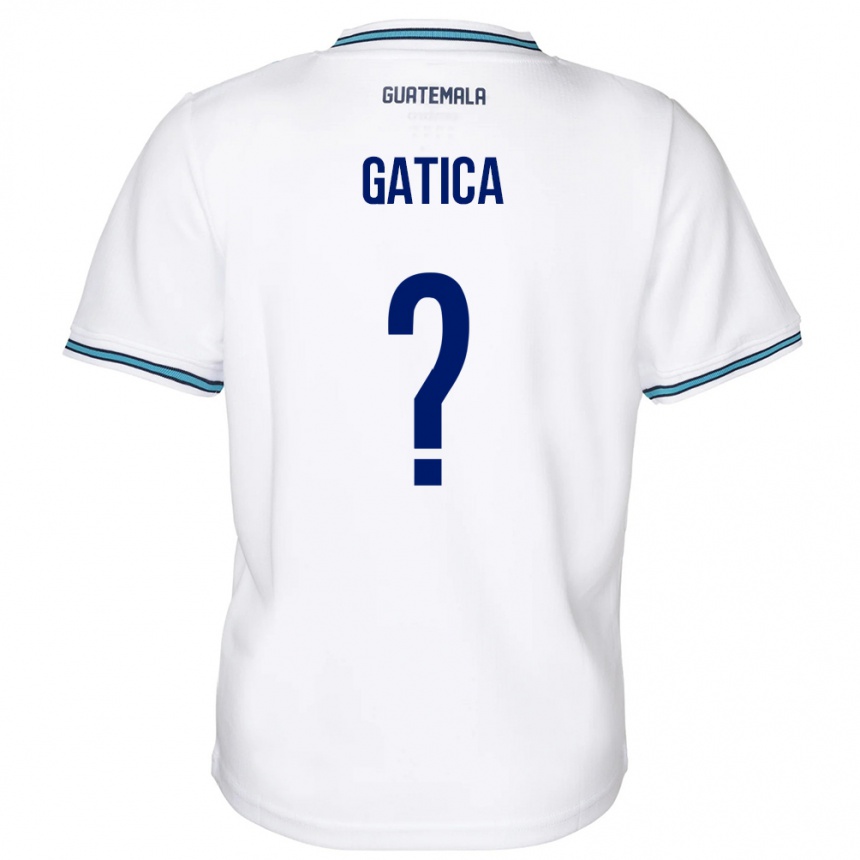 Kids Football Guatemala Celeste Gatica #0 White Home Jersey 24-26 T-Shirt Za