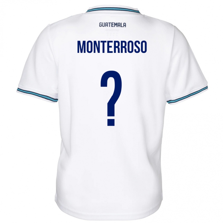 Kids Football Guatemala María Monterroso #0 White Home Jersey 24-26 T-Shirt Za