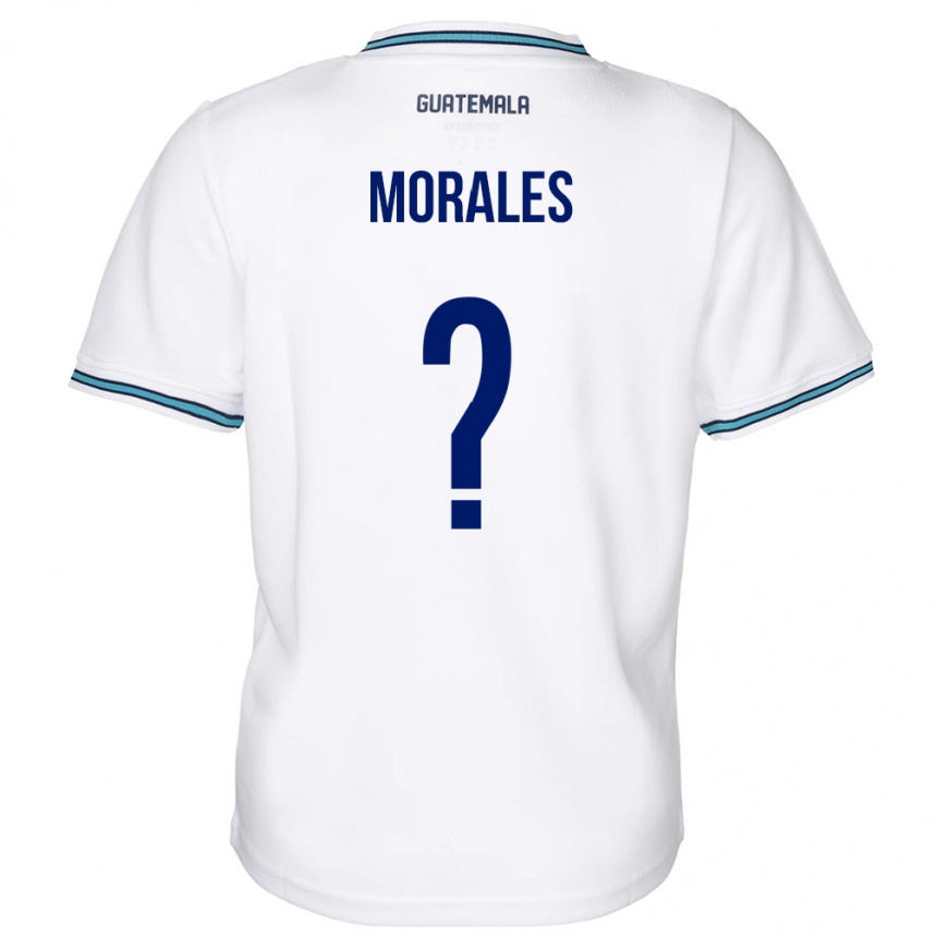 Kids Football Guatemala Karla Morales #0 White Home Jersey 24-26 T-Shirt Za