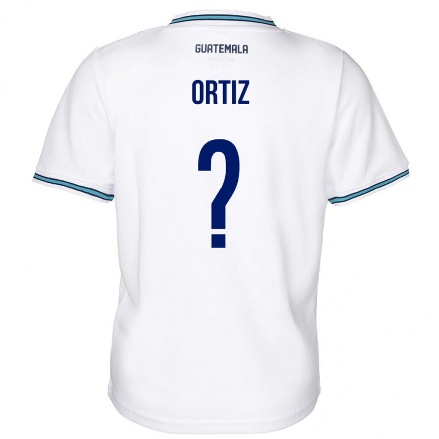 Kids Football Guatemala Jenifer Ortiz #0 White Home Jersey 24-26 T-Shirt Za