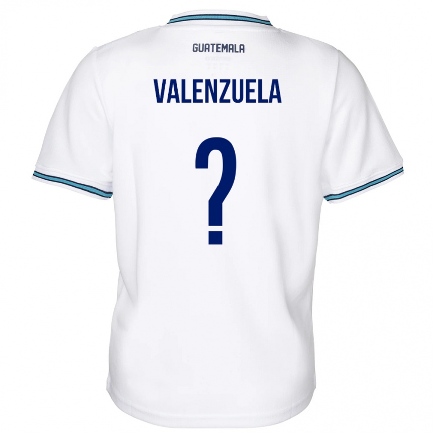 Kids Football Guatemala Briana Valenzuela #0 White Home Jersey 24-26 T-Shirt Za