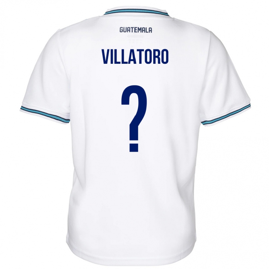 Kids Football Guatemala Grace Villatoro #0 White Home Jersey 24-26 T-Shirt Za