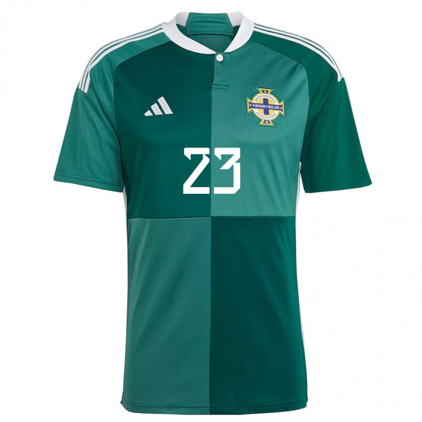 Kids Football Northern Ireland Luke Southwood #23 Green Home Jersey 24-26 T-Shirt Za