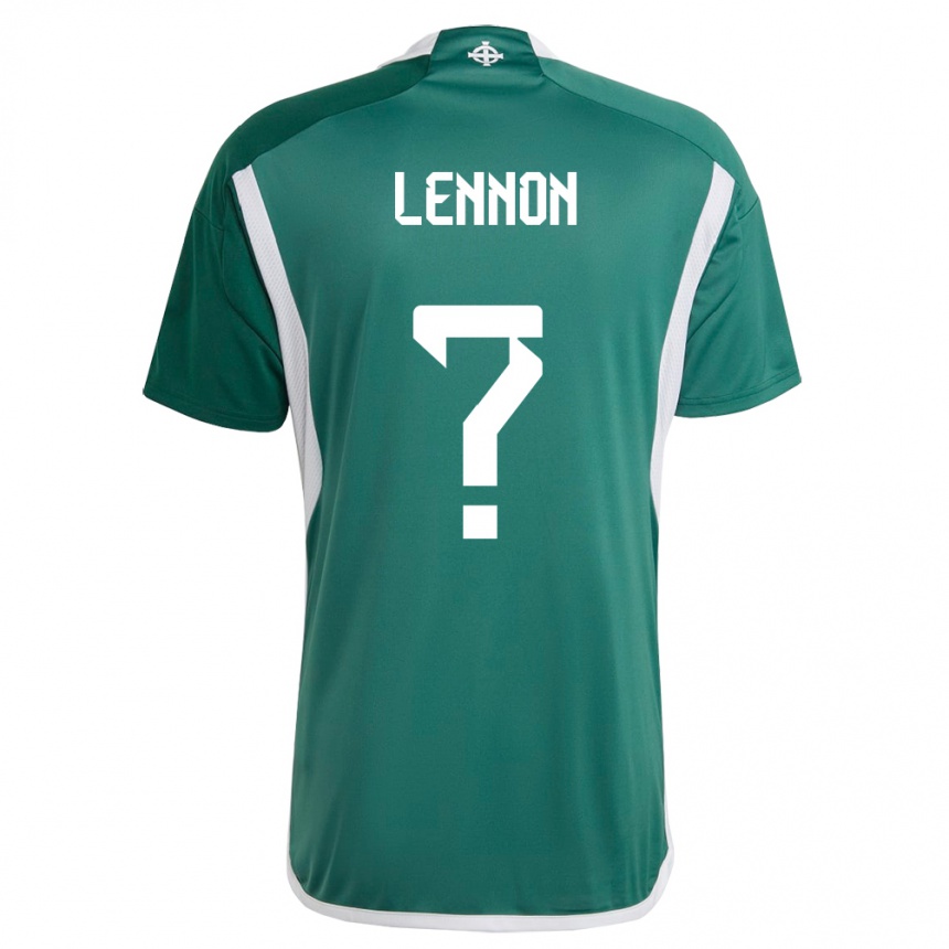 Kids Football Northern Ireland Gallagher Lennon #0 Green Home Jersey 24-26 T-Shirt Za