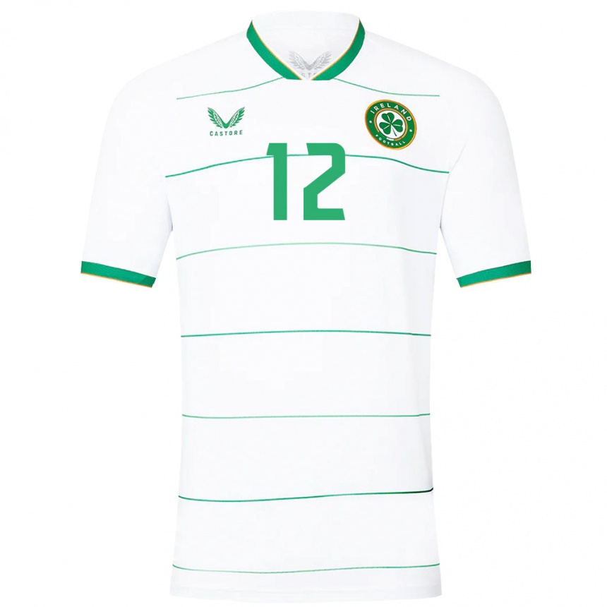 Kids Football Ireland Andrew Omobamidele #12 White Away Jersey 24-26 T-Shirt Za