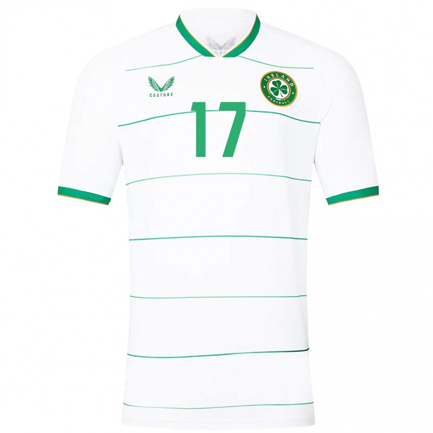 Kids Football Ireland Jamie Finn #17 White Away Jersey 24-26 T-Shirt Za