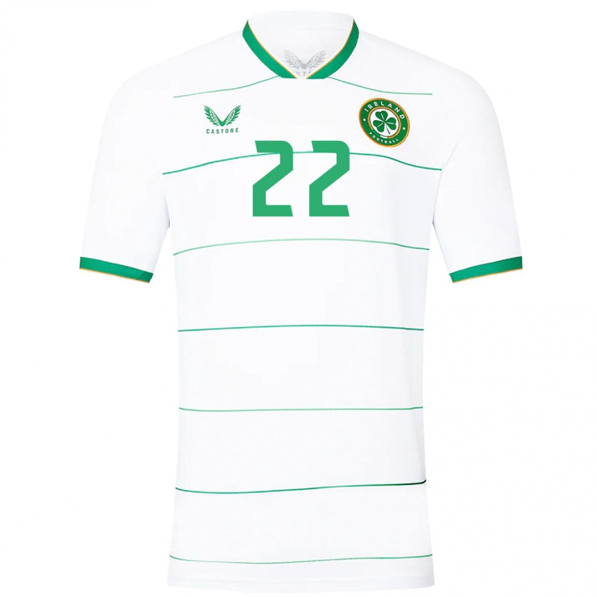 Kids Football Ireland Stephen Mohan #22 White Away Jersey 24-26 T-Shirt Za