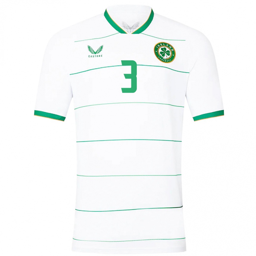 Kids Football Ireland Alex Murphy #3 White Away Jersey 24-26 T-Shirt Za