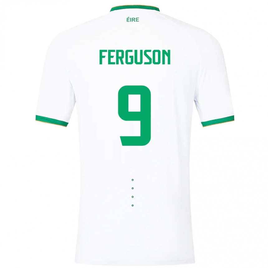 Kids Football Ireland Evan Ferguson #9 White Away Jersey 24-26 T-Shirt Za