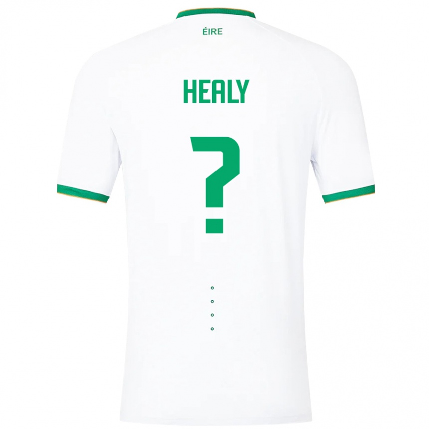 Kids Football Ireland Matthew Healy #0 White Away Jersey 24-26 T-Shirt Za