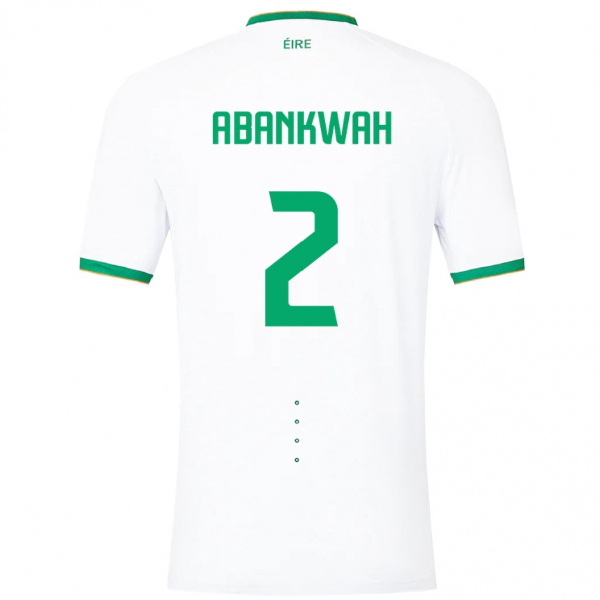 Kids Football Ireland James Abankwah #2 White Away Jersey 24-26 T-Shirt Za