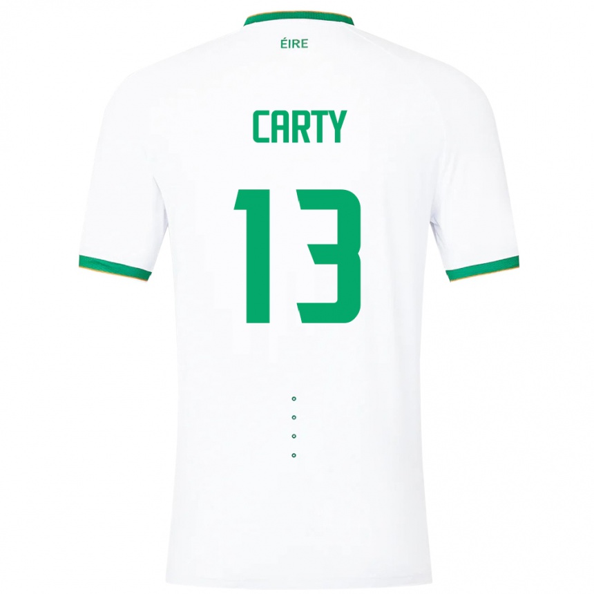 Kids Football Ireland Conor Carty #13 White Away Jersey 24-26 T-Shirt Za