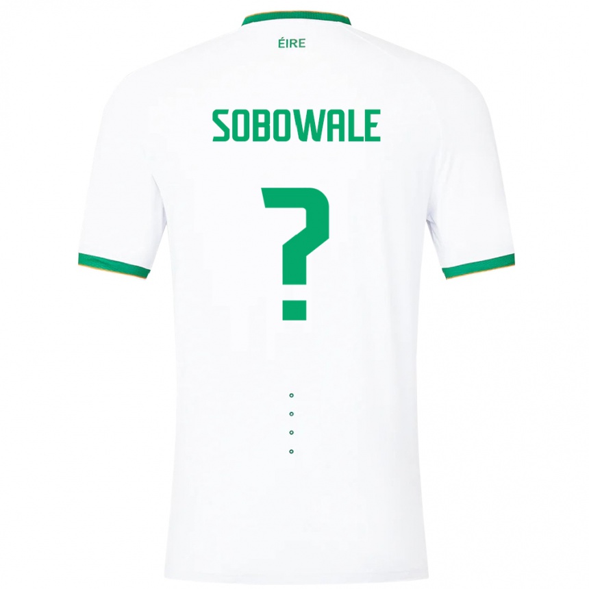 Kids Football Ireland Timi Sobowale #0 White Away Jersey 24-26 T-Shirt Za