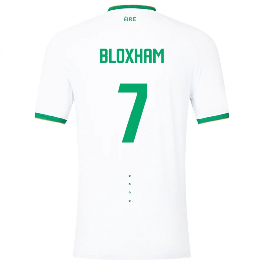 Kids Football Ireland Tom Bloxham #7 White Away Jersey 24-26 T-Shirt Za