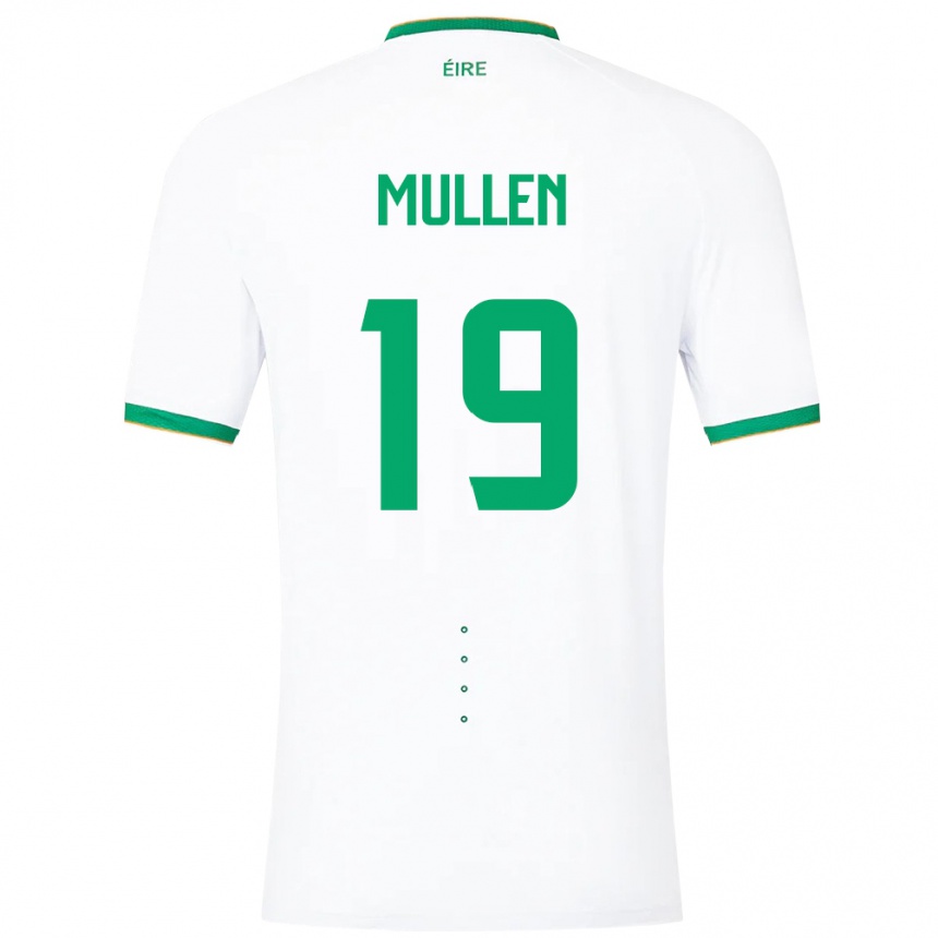 Kids Football Ireland Senan Mullen #19 White Away Jersey 24-26 T-Shirt Za