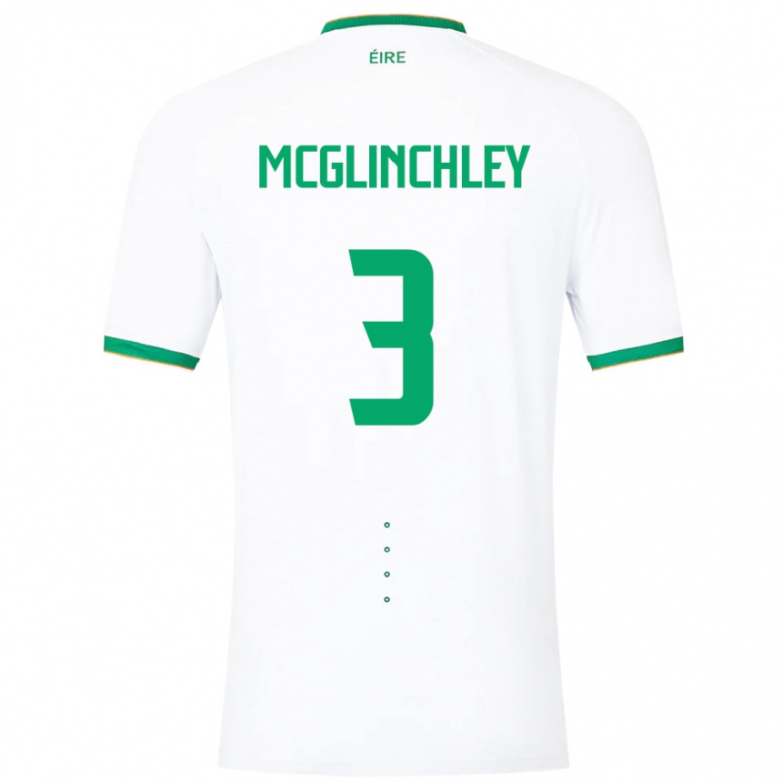 Kids Football Ireland Harry Mcglinchley #3 White Away Jersey 24-26 T-Shirt Za