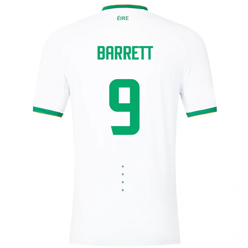 Kids Football Ireland Amber Barrett #9 White Away Jersey 24-26 T-Shirt Za