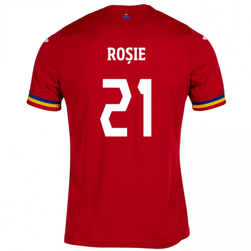 Kids Football Romania Genoveva Roșie #21 Red Away Jersey 24-26 T-Shirt Za